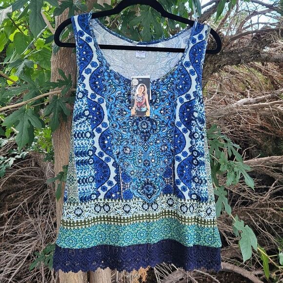 Bila Tops - Bila Boho Tank Top Size L